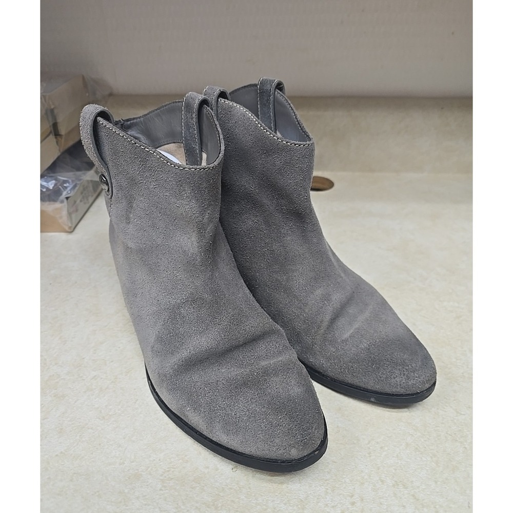 Michael Kors Ashton‎ Gray Suede Western Festival Ankle Bootie Womans Size 10